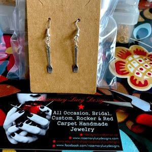 5/$30 FORKS earrings TWILIGHT nostalgia